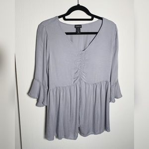 Torrid Bell Sleeve Peplum Blouse